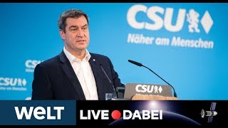 CORONAVIRUS IN BAYERN Regierungserklärung von Markus Söder zur CoronaKrise [upl. by Riek]