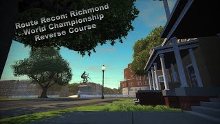 Zwift Route Recon Richmond UCI World Road Championship Reverse Course [upl. by Steele323]