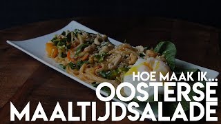 Oosterse maaltijdsalade met een gepocheerd eitje [upl. by Annelak]