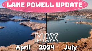 Summer 2024 Lake Powell Update Lone Rock Wahweap Antelope Point [upl. by Naida57]