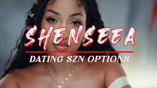 Shenseea  Dating szn options lyrics video [upl. by Orsa]