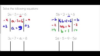 Solving Equations with Unknowns on Both Sides  Mr Morley Maths [upl. by Snoddy]