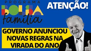 BOLSA FAMÍLIA 2024 GOVERNO ANUNCIA NOVAS REGRAS DO BOLSA FAMÍLIA SEU CADASTRO MUDOU [upl. by Leonora]