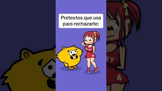 Pretextos para rechazarte… shorts tipsparahombres relaciones animaciones [upl. by Olly]