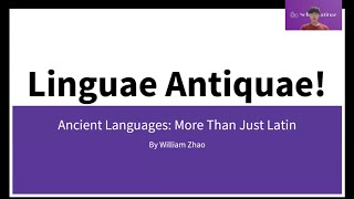 Ancient Languages More Than Just Latin [upl. by Benedetta]