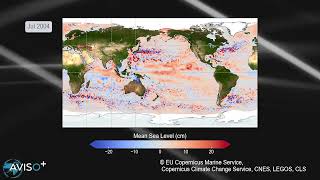 Sea level variations 19932023 [upl. by Lika363]