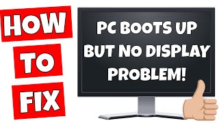 New PC Build Powers On But NO Display Or NO VGA Screen Output Fix [upl. by Akila178]