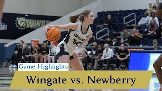 Game Highlights Wingate Womens Basketball vs Newberry  2142024 [upl. by Jimmie]