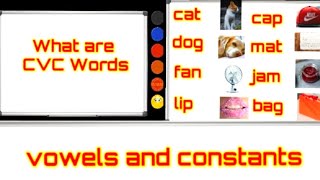 CVC Words in English with Pictures  Vowel and Constant for Kids  CVC Words with Examples [upl. by Audris305]