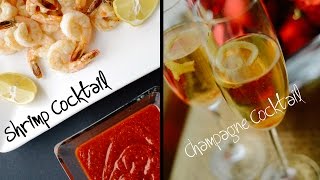 Broiled Shrimp Cocktail and Champagne Cocktail  Live  New Years Episode [upl. by Adigun]