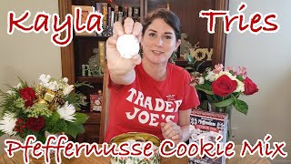 Kayla Tries Trader Joes Holiday Season 2020 Part 6  Pfeffernusse Cookie Mix [upl. by Bolanger139]