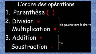 La priorité des opérations PEDMAS [upl. by Nhguahs987]