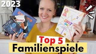 💛 Top 5 FAMILIEN Spiele 💛 Besten Gesellschaftsspiele amp Brettspiele 💛 ab 8 Jahre [upl. by Yrrek]