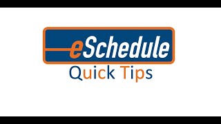 eSchedule Quick Tips  Time Tracking Options [upl. by Mandeville263]