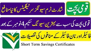 Short Term Savings Certificates Profit Rates 05112024  National Savings Pakistan Profit Rates [upl. by Nylarak]