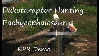 Dakotaraptor Hunts PachycephalosaurusRPR DemoSaurian Hell Creek Dinosaur [upl. by Aneryc]