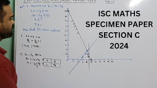 isc maths specimen paper solved 2024 isc class 12 mathematics specimen question paper solution 2024 [upl. by Detta638]