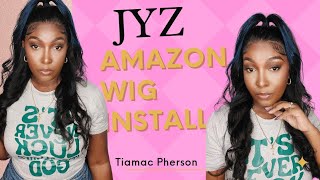 JYZ WIG INSTALLATION SKUNK STRIPE amazonwigs [upl. by Arama]