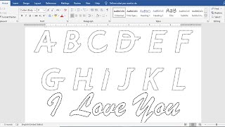 How to make Dotted Typing Design in Microsoft word [upl. by Adnorrehs]