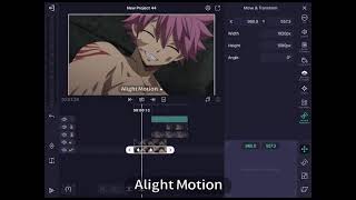 【How to do split slide transition on Alight Motion】【tutorial for beginners】【ｅｔｈｅｒｅａｌ】 [upl. by Baylor]