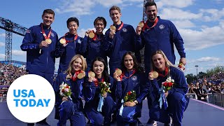 US figure skaters receive gold medals two years after Winter Olympics  USA TODAY [upl. by Camm]