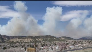 Wildfire Breaks Out In Northwest Colorado [upl. by Winer]