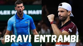 🔝DJOKOVIC CAMPIONE TANTO PER CAMBIARE‼️APPLAUSI A DIMITROV‼️Atp 1000 ParigiBercy Finale🇫🇷🎾 e altro [upl. by Granny]