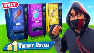 VENDING MACHINE ONLY Challenge in Fortnite [upl. by Che241]