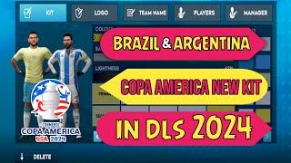 ব্রাজিল এবং আর্জেন্টিনার জার্সি👕  Brazil new kits for dls24  Argentina new kits for dls24  Dls24 [upl. by Neliac296]