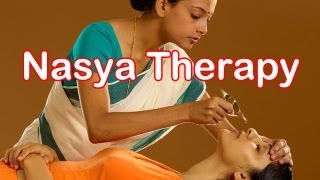 Charak Nasya Ayurvedic Therapy for Migraine Loss of Hair Memory Loss [upl. by Kerge]