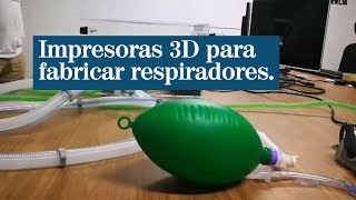 Todo listo para fabricarse los primeros respiradores con impresión 3D [upl. by Polad]