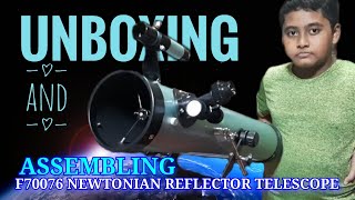 F70076 Newtonian Reflector Telescope Step By Step Unboxing and Assembling  70076 Telescope [upl. by Jarrod]