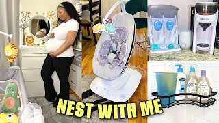 VLOG NESTING FOR BABY Bedside Nursery Organization Sterilizing Baby Products amp Newborn Essentials [upl. by Annelise]