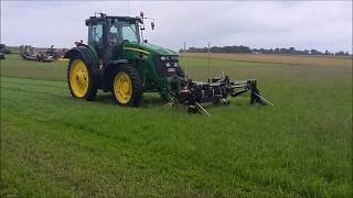 BB  Umwelttechnik Doppelmesser Frontschmetterling Seco Duplex 900F mit John Deere 7930 [upl. by Saidnac]