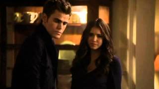 TVD 2X01 Stefan Elena Katherine pretends to be Elena Damon tells Stefan he kissed her [upl. by Murton135]