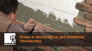 GEOPIETRA®  Guida alla posa e stuccatura del mattone Terrakotta  Official Video 🇮🇹 [upl. by Egief]