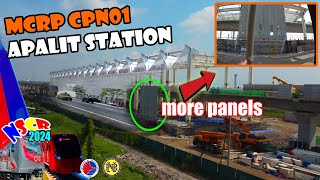 new apalit station nscr project precast wall panel V 550  pnr nscr update [upl. by Engapmahc]