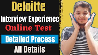 Deloitte Interview Experience  Deloitte Interview Questions  Analyst  76 LPA  Online Test [upl. by Novehc]