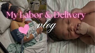 LABOR amp DELIVERY VLOG 💕 Raw Labor at 37 wks  medicated birth  Positive delivery experience [upl. by Spalding976]