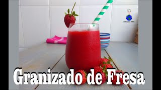 Granizado de FresaFrutillas  Raspado  Sorbete  Frappé [upl. by Ille]