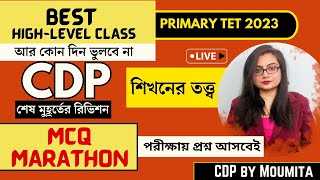 Primary TET 2023  CDP  শিখনের তত্ত্ব  MCQ Discussion [upl. by Ayenat]