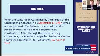 Ratification and The Federalist Papers Introductory Level [upl. by Imim391]