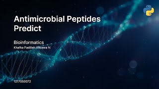 Antimicrobial peptides prediction program  Bioinformatics [upl. by Schaab]