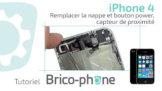 Tutoriel iPhone 4  remplacer la nappe power  micro dambiance  capteur de proximité [upl. by Acinehs856]