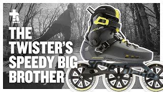 Rollerblade Maxxum Edge 125 3WD Skate Review  Big Wheel Inline Skating [upl. by Kaliski739]