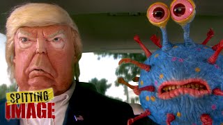 Trumps COVID Joyride  Spitting Image [upl. by Yerffej86]