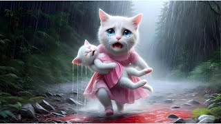 Sad Story Mother cat lost her kitten cat cute ai catlover catvideos cutecat aiimages aicat [upl. by Amla313]