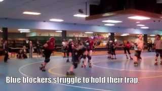 Roller Derby Learnins with Punchy OGuts Offensive Play [upl. by Cailean]