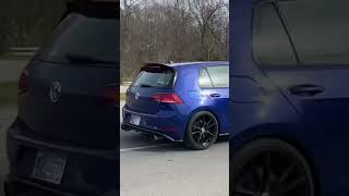 2019 Mk75 Golf R MBRP catback exhaust Exterior fly by’s dsg golfr exhaust cars [upl. by Ryon]