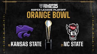 16 Kansas State vs 21 NC State  Orange Bowl Semifinal  Axis CFB 25 Super League Simulation [upl. by Ingunna]